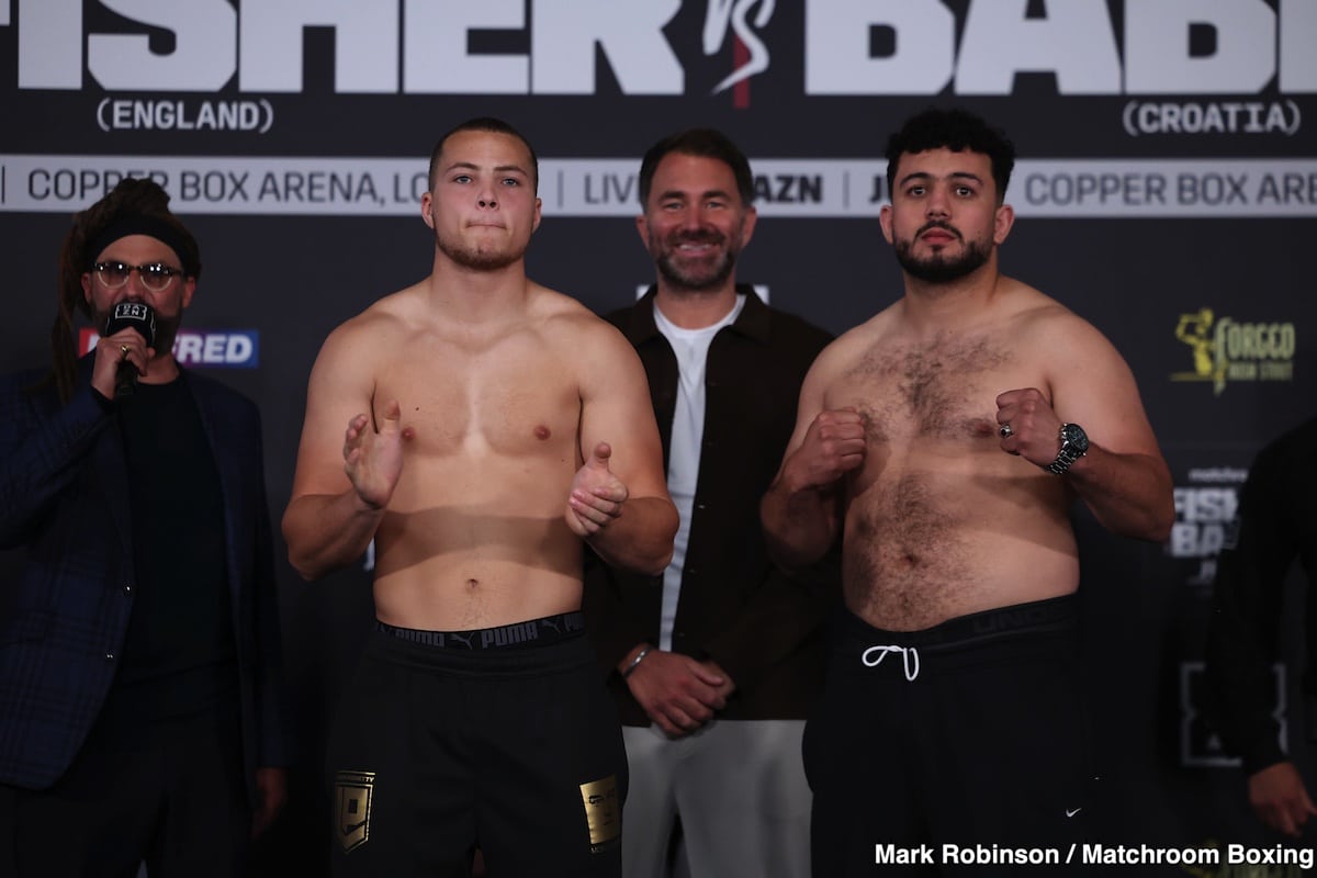 Image: Fisher Vs. Babic Live on DAZN on July 6th at The Copper Box In London