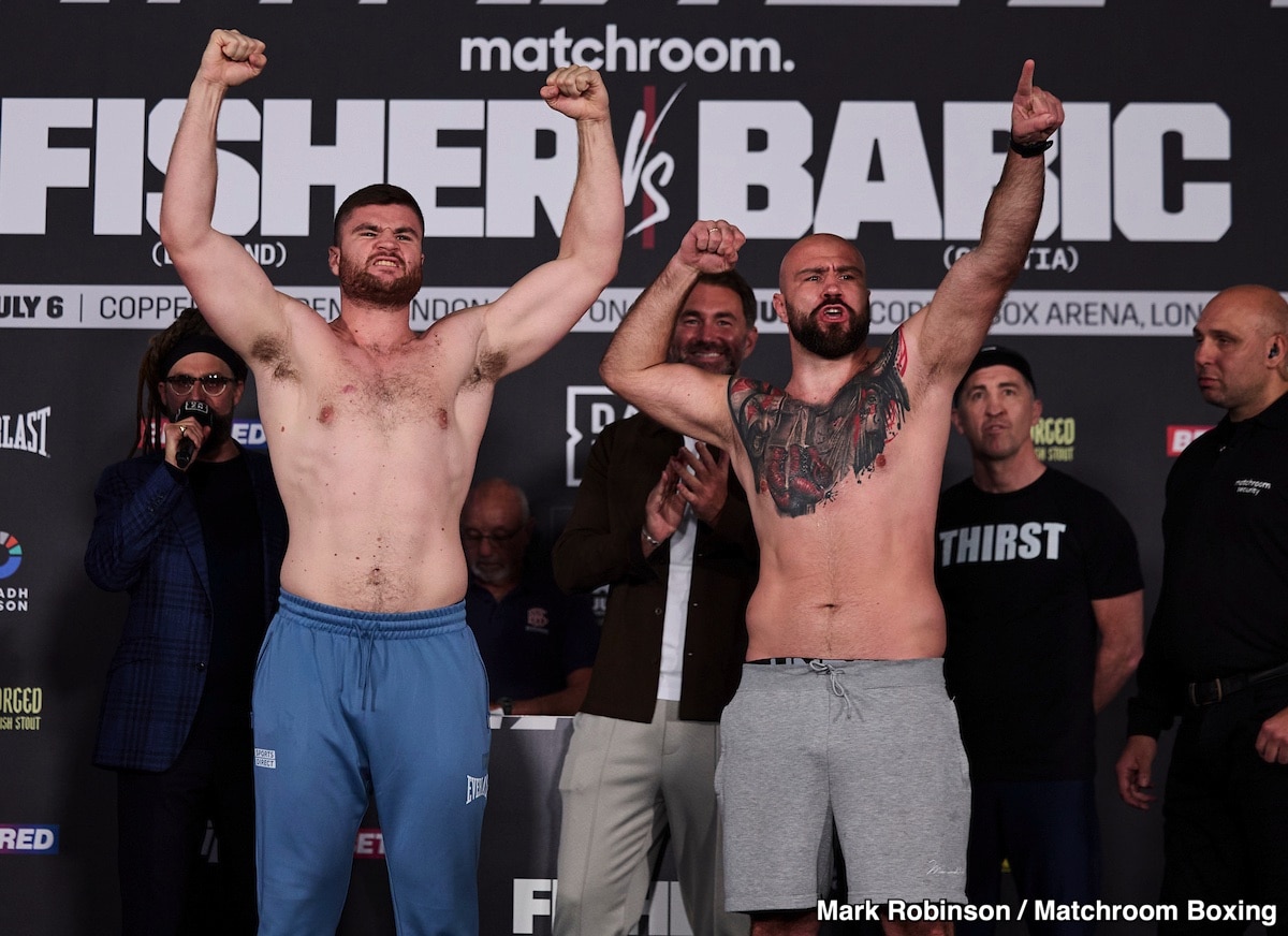 Image: Fisher Vs. Babic Live on DAZN on July 6th at The Copper Box In London