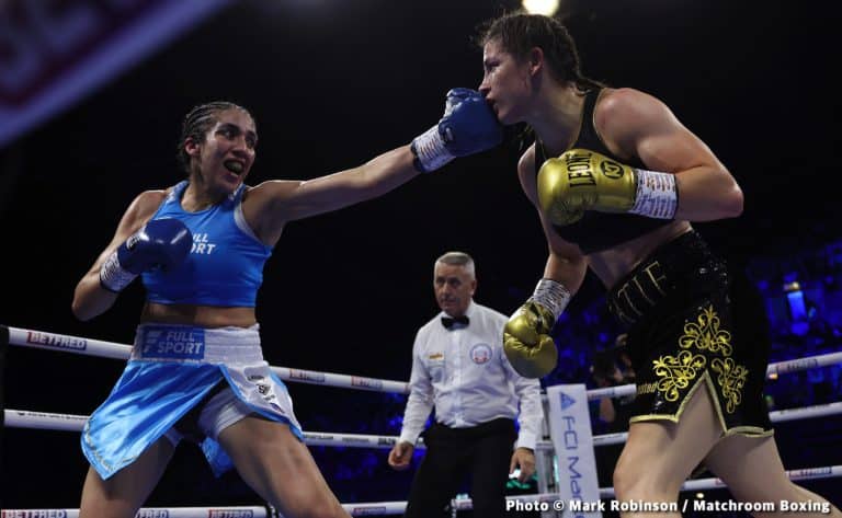 Image: Katie Taylor Overwhelms Karen Elizabeth Carabajal