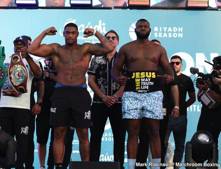 Image: Jared Anderson 252.4 vs. Martin Bakole 284.4 - Official Weigh-in Results