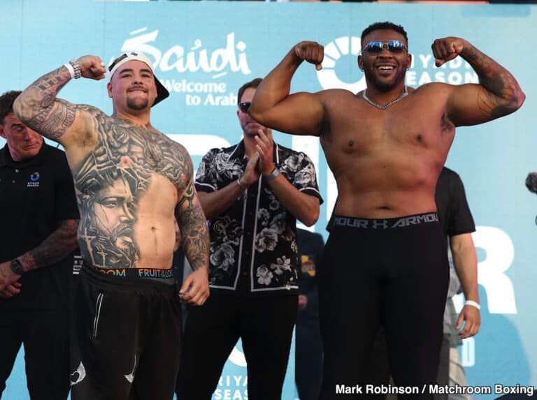 Image: Andy Ruiz 274.4 vs. Jarrell Miller 305.6 - Official Weigh-in Results