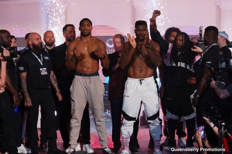 Image: Joshua vs. Ngannou Tonight: Start Time, TV Schedule, Ring Walks