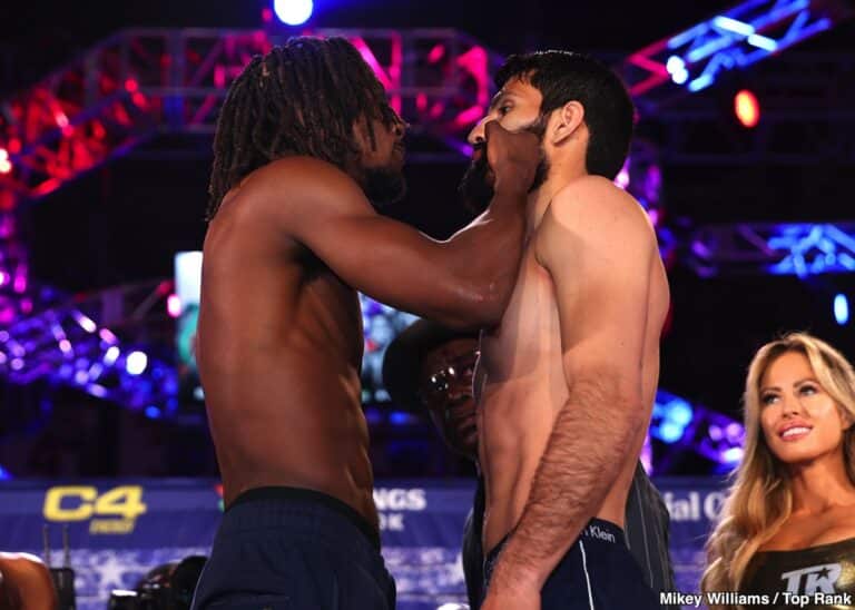 Image: Keyshawn Davis 134.8 vs. Miguel Madueno 134.7 - Weigh-in Results for ESPN