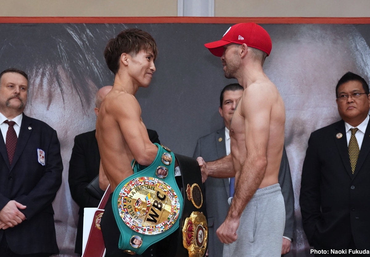 Image: Naoya Inoue 122 vs. TJ Doheny 121.5 - Weigh-in Results for Tuesday Morning