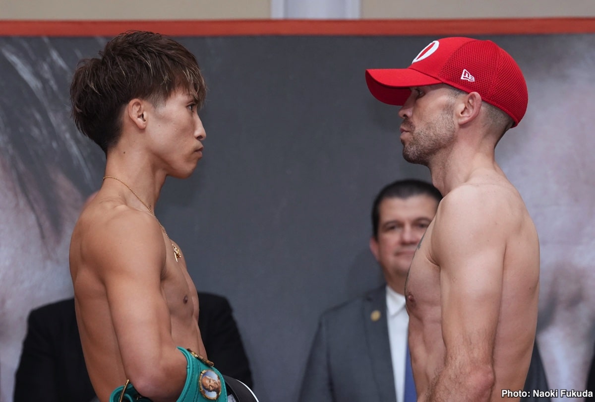 Image: Naoya Inoue 122 vs. TJ Doheny 121.5 - Weigh-in Results for Tuesday Morning