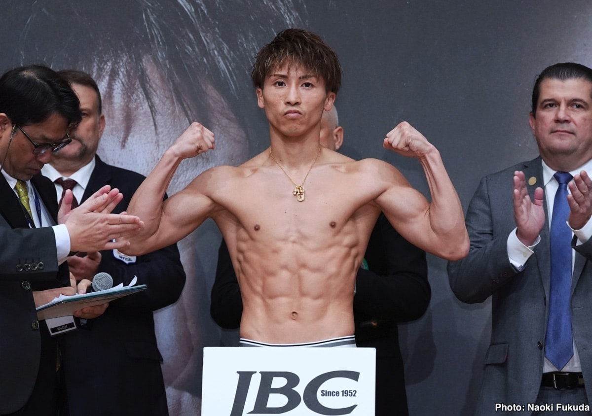 Image: Naoya Inoue 122 vs. TJ Doheny 121.5 - Weigh-in Results for Tuesday Morning