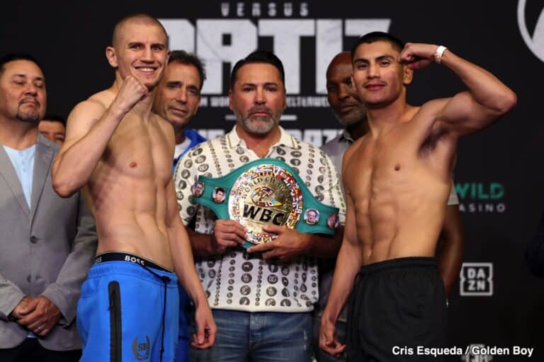 Image: Serhii Bohachuk vs. Vergil Ortiz Jr. Official DAZN Weigh-in Results