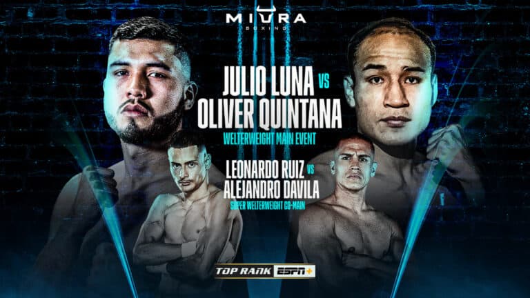 Image: Boxing Results: Oliver Quintana KO’d by Julio Luna