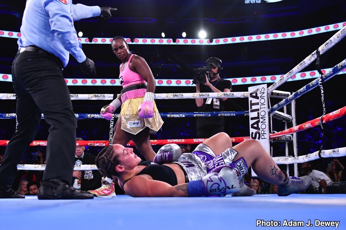 Image: Claressa Shields KOs LePage-Joanisse And Wins Heavyweight Title