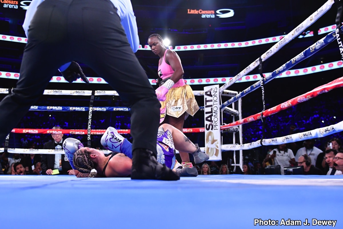 Image: Claressa Shields KOs LePage-Joanisse And Wins Heavyweight Title