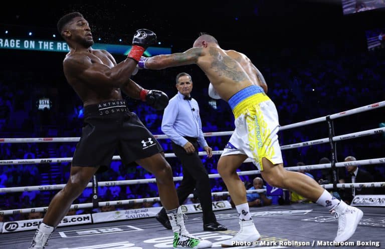 Image: Nelson: Third Version of Joshua Only Beats Usyk Five Times Out of 100